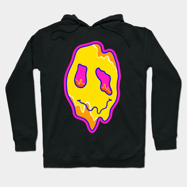 Smiley Emoticon Melt Hoodie by yoy vector